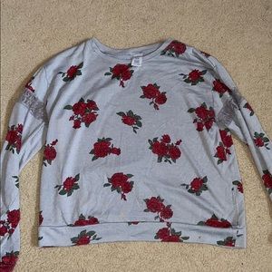 Rose long sleeve shirt